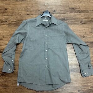 Geoffrey Beene Men's Gray Casual Button Down Shirt -New Without Tag